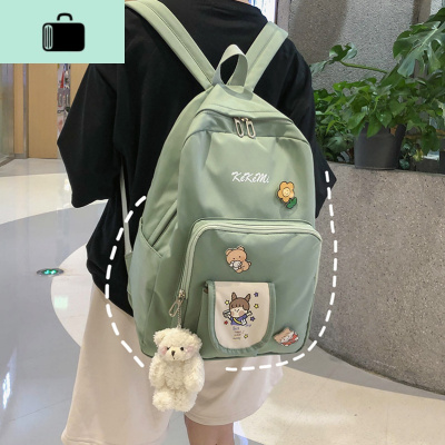 书包女韩版高中学生初中生日系可爱大容量ins少女背包双肩包简约NEW LAKE