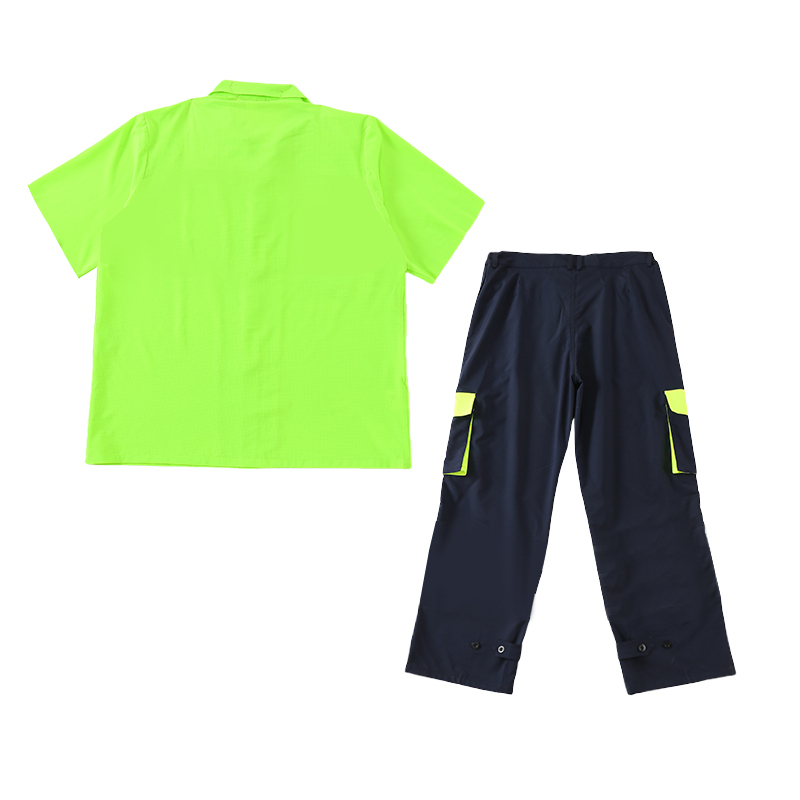 飞翔大雁 荧光黄短袖套装 M-4XL 套