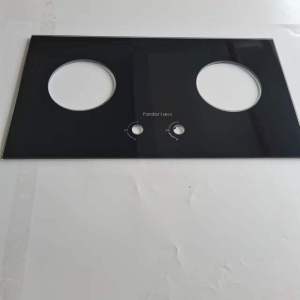 帮客材配法迪欧燃气灶JZT-2B13、JZY-2B13玻璃面板(黑色钢化玻璃)