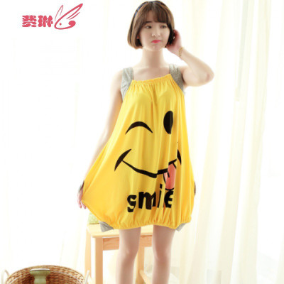 很仙的睡裙女夏季性感可爱甜美吊带韩版学生宽松大码孕妇睡衣费琳