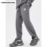 [1件5折价:149.5]美特斯邦威老花染整绣花束脚卫裤