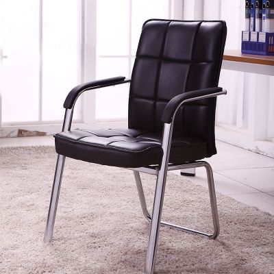 全简职员办公椅电脑四角麻将椅家用会客皮椅子