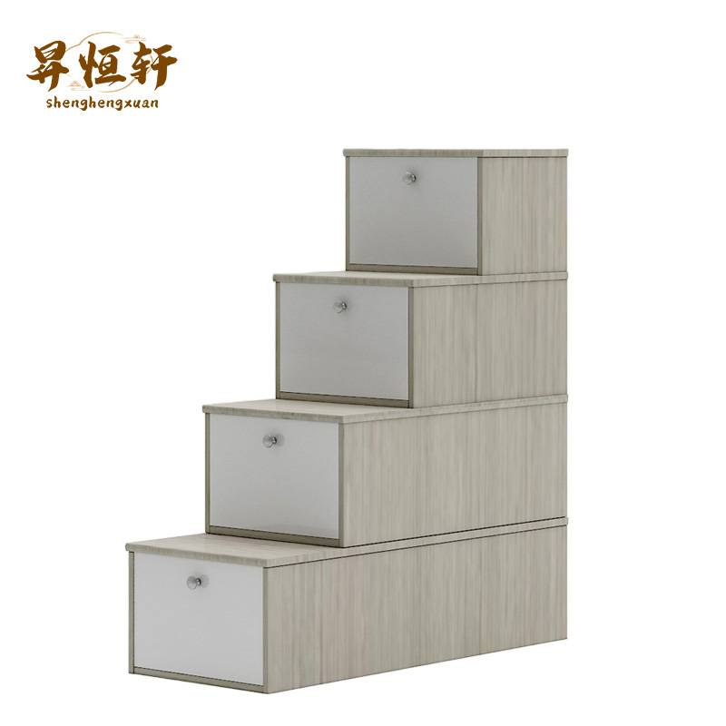 室内家用梯台脚踏凳两用置物登高台阶梯飘窗阳台增高爬楼踏步楼梯 踏步梯 450*1000*1400mm 个