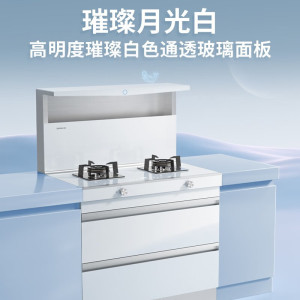 森歌(SENG)集成灶L1 消毒柜款外观美 大容量 一体式吸烟机燃气灶具 家用抽油烟机燃气灶套装 白色款(气源备注)