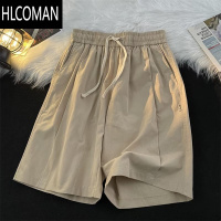 HLCOMAN夏季薄款休闲短裤日系港风青少年男士裤子潮流百搭外穿宽松五分裤