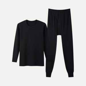 浪莎中老年人秋衣秋裤女士纯棉保暖内衣套装妈妈款薄款圆领棉毛衫