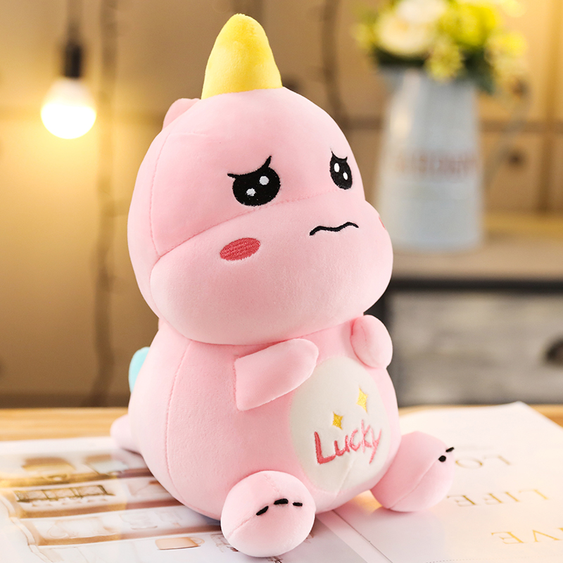 星恐龙毛绒玩具送女生礼物玩偶娃娃睡觉抱枕宝宝安抚玩具(45cm 粉色
