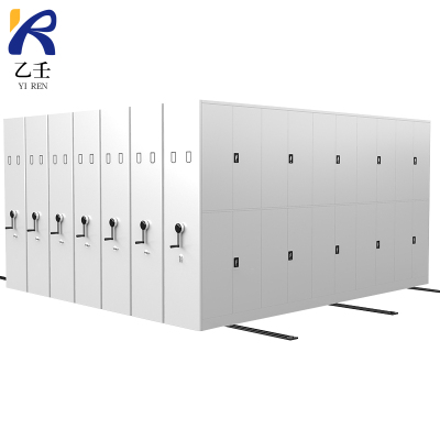 乙壬密集架档案室密集柜移动手摇式电动智能钢制档案架财务凭证文件柜每立方