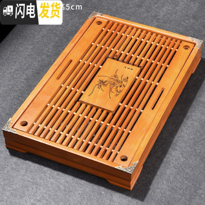 三维工匠整套紫砂功夫陶瓷泡茶茶具茶杯家用日式简约茶壶茶道盖碗礼品礼盒 小兰香茶盘/中黄色