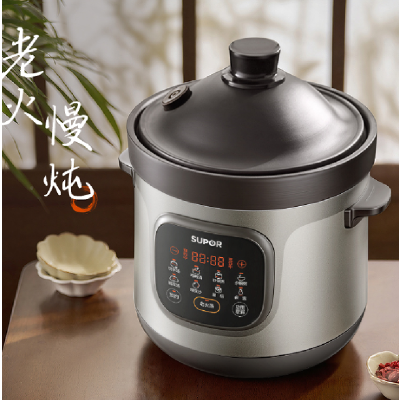 苏泊尔SUPOR 5L大容量微电脑电炖锅DG55YC87预约智能煮粥单胆设计5人以上家庭使用