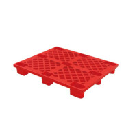 捷力佳 九脚塑料托盘 叉车托盘 货架托盘 网格九脚托盘 升级新料1200*1000*140mm 红色