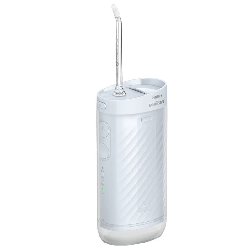 飞利浦(PHILIPS)伸缩便携牙齿冲牙器 正畸洗牙器 生日礼物 新年礼物 送男生女友 3款喷嘴HX3331不困蓝