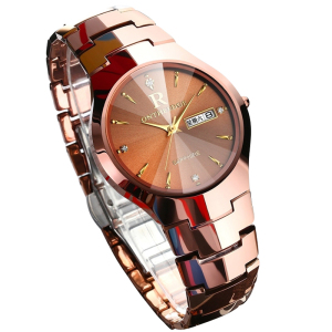 瑞之缘正品钨钢男士手表男表石英女表防水商务超薄女士手表情侣学生腕表