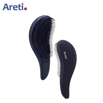 日本Areti美发梳子按摩梳直发梳卷发梳头皮护理防静电不打结柔软塑料梳齿成人儿童男女a673IDG