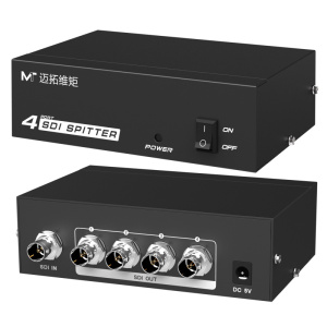 迈拓维矩MT-SD104 sdi分配器1进4出高清一分四视频分支器中继器1080p