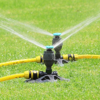 汉轩升级版洒水喷头+10米水管套装360度旋转园林浇水浇菜浇地喷头自动洒水器园艺农业降温喷灌喷头灌溉浇花绿化