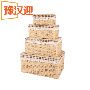 豫汉迎藤编收纳篮