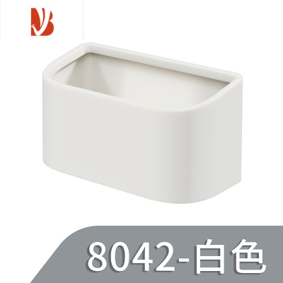 三维工匠洗手盆垃圾桶壁挂式迷你可爱小号双层无盖卫生间厨房窄型纸篓日式