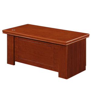 慧采云 办公家具实木皮办公桌单人油漆电脑桌台式职员经理桌写字台1.6m