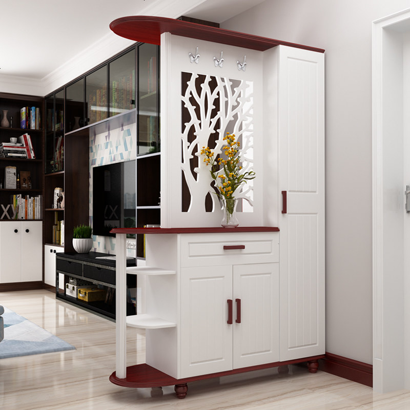 进玄关柜客厅镂空屏风装饰柜衣帽柜入户鞋柜双面隔断柜厅柜