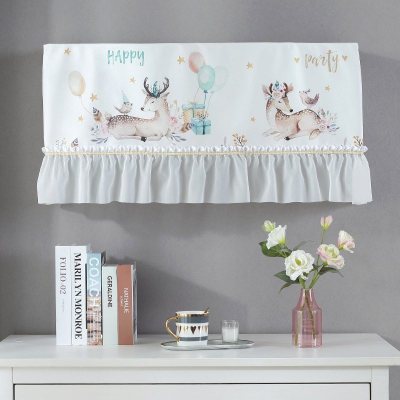 家柏饰(CORATED)空调罩挂机防尘罩北欧开机不取挂式空调套 开心麋鹿 1.5~2P[空调长度88-94cm适用]