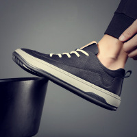 厂家直销2024秋季新时尚潮流百搭休闲鞋轻便防滑男士运动板鞋批发