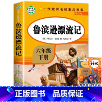 [六年级下]鲁滨逊漂流记 [正版]全套4册 六年级下册的课外书鲁滨逊漂流记汤姆索亚历险记骑鹅旅行记鲁滨逊漂游记快乐读书吧