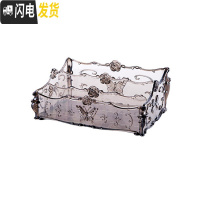 三维工匠 梳妆台透明化妆品收纳盒 桌面塑料多格整理盒护肤品置物架