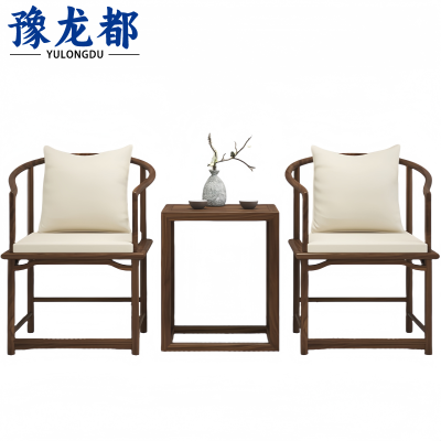 4590豫龙都休闲椅+边几C1套