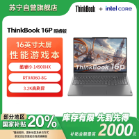 ThinkPad联想高性能游戏创作本ThinkBook 16p 14代英特尔酷睿i9-14900HX 16英寸(16G 1T RTX4060 3.2K+165Hz)