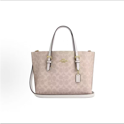 蔻驰(COACH)女包 Mollie25经典老花茉莉托特包购物袋手提单肩斜挎包C4250 CV965