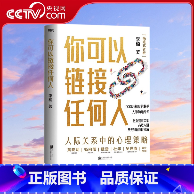[正版]央视网你可以链接任何人 李楠著 1000万粉丝信赖的人际沟通专家楠姐式老板作品人际沟通交通知道书籍 MT