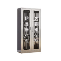 帅畅不锈钢防暴器械装备柜应急物资工具柜安保反恐盾牌柜警务室304加厚材质1800*900*400防暴柜