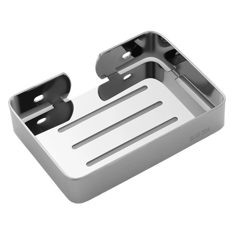 LONMATE 免打孔不锈钢皂碟GS005 一个