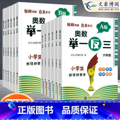 [2本]举一反三⭐A版+B版 小学四年级 [正版]2023新学虫数学同步阅读小学一年级二年级三年级四五六年级一本数学阅读