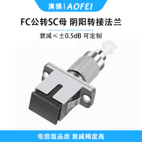 澳狒 FC-SC 光纤转接头光纤适配器耦合器阴阳转接法兰盘 FC公转SC母 1个