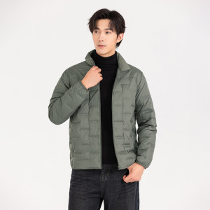 秋冬新款轻薄羽绒服防风立领保暖羽绒男90绒户外休闲通勤羽绒外套