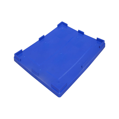 翌嘉 YJ4121754塑料卡板箱叉车移动周转箱 卡板箱盖子蓝色 1200*1000