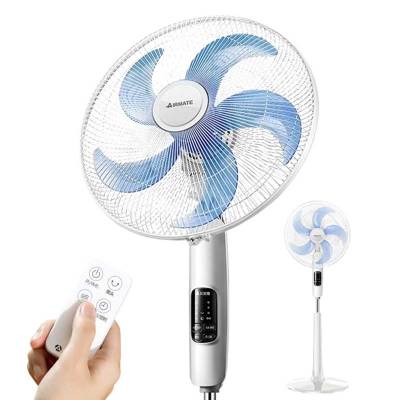 艾美特(Airmate)16寸遥控落地扇家用宿舍办公定时升降摆头大风量电风扇白色FS40-R108