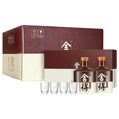 舍得品味舍得52度600mL*2*3礼盒装浓香型白酒