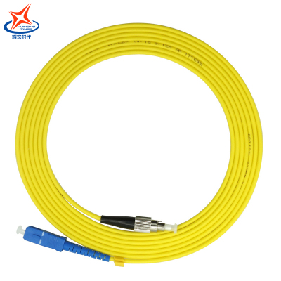 辉宏时代万兆单模光纤跳线单芯尾纤跳线电信级FC-FC单芯1米