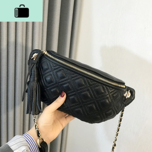 春夏独特皮包包2020新款百搭ins潮斜挎包胸包女斜跨洋气小腰包NEW LAKE女斜挎包