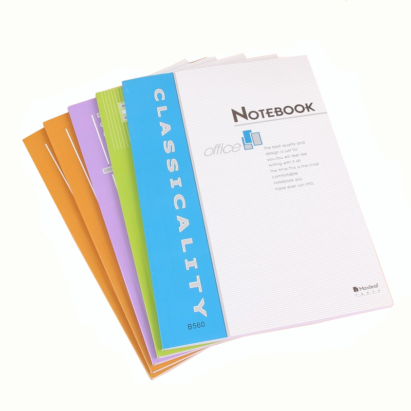 玛丽B5大号软面抄60张笔记本练习本软抄本子记事本颜色随机 B5 60页 5本装