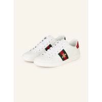 古驰(GUCCI)高街风女鞋光滑皮革金属光泽拼接休闲鞋意大利工艺舒