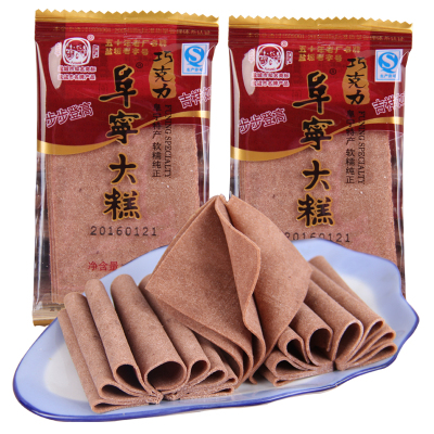 江苏特产盐城老字号阜宁大糕云片糕休闲零食传统糕点心巧克力味500克