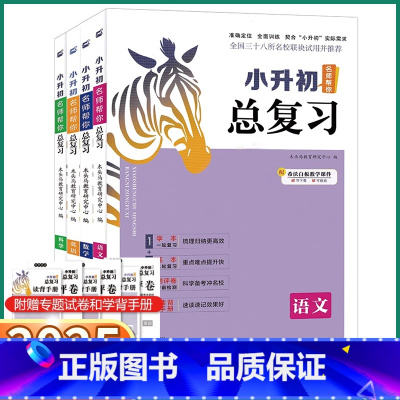 [小升初总复习]语文 小学通用 [正版]2025新版木头马小升初总复习语文数学英语人教版小学六年级小学升初中知识汇总考点