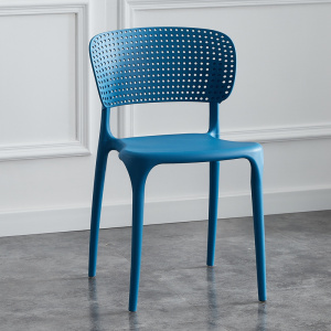 鑫环境 北欧餐椅家用塑料椅子现代简约经济洽谈书桌椅凳子靠背加厚休闲椅