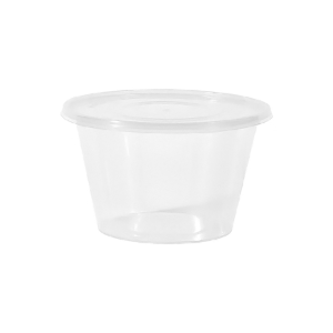 百晟长恒 BSCH-64 一次性带盖透明圆形餐盒 450ml 250个/箱 (计价单位:箱)透明