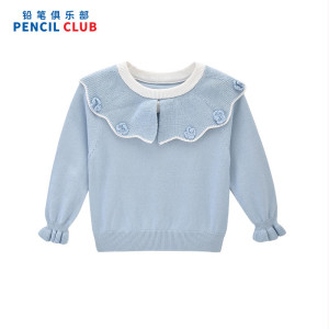 [1件3折]铅笔俱乐部童装2025年秋装新款女小童毛衣儿童甜美针织衫宝宝百搭毛衫