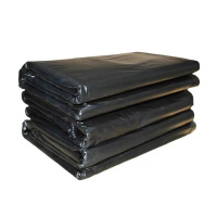 [鑫志友]黑色平口式塑料垃圾袋 加厚/特厚 3.5丝130*140cm 50个/捆(单位:捆)